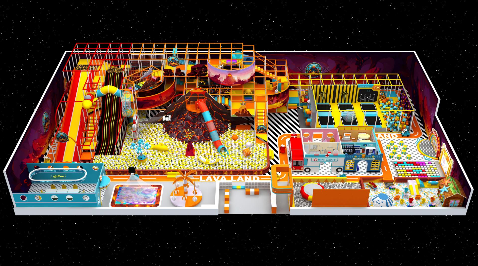Lava Land Adventure Themed Commercial Indoor Playground