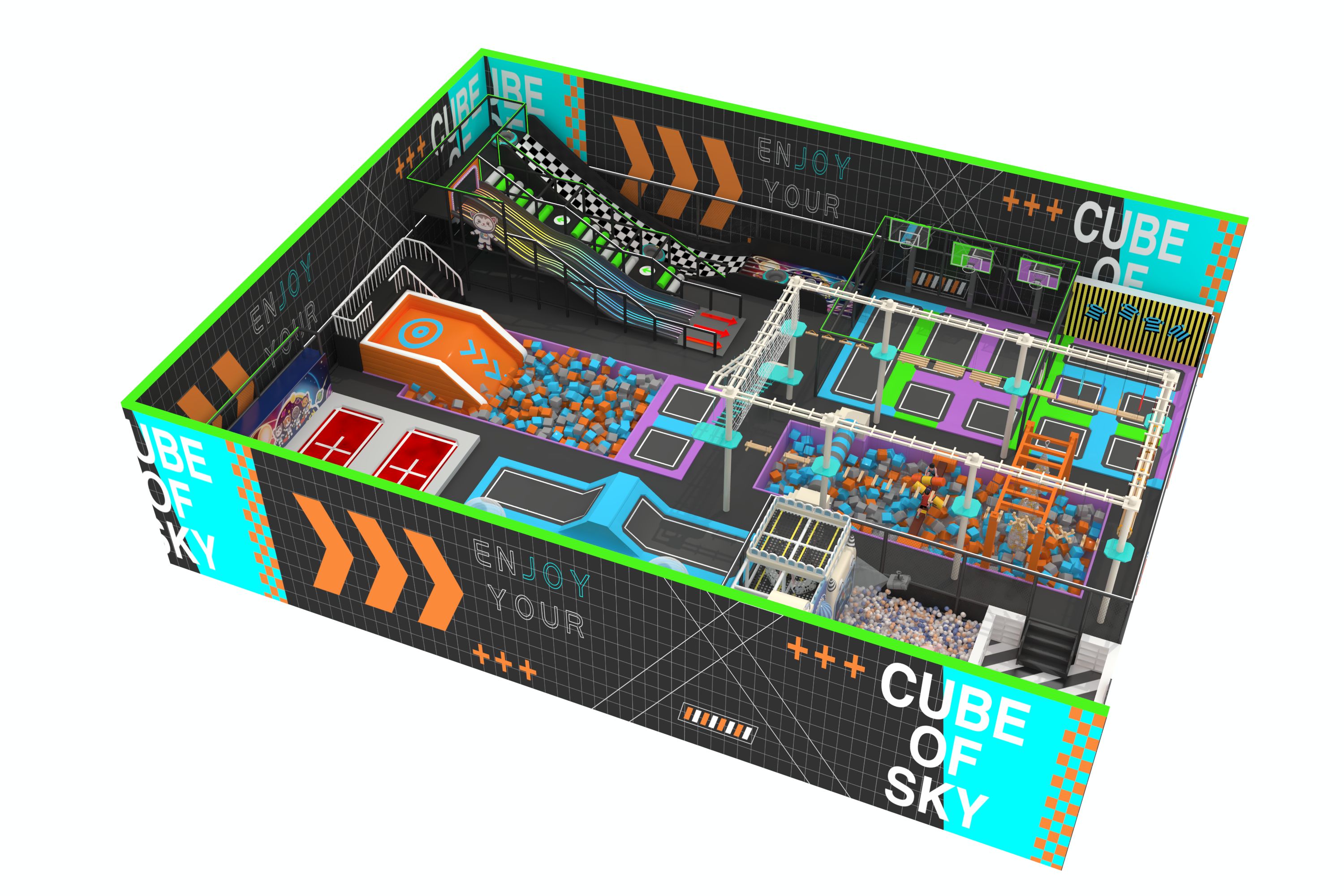 Premium Indoor Trampoline & Adventure Park – CUBE OF SKY