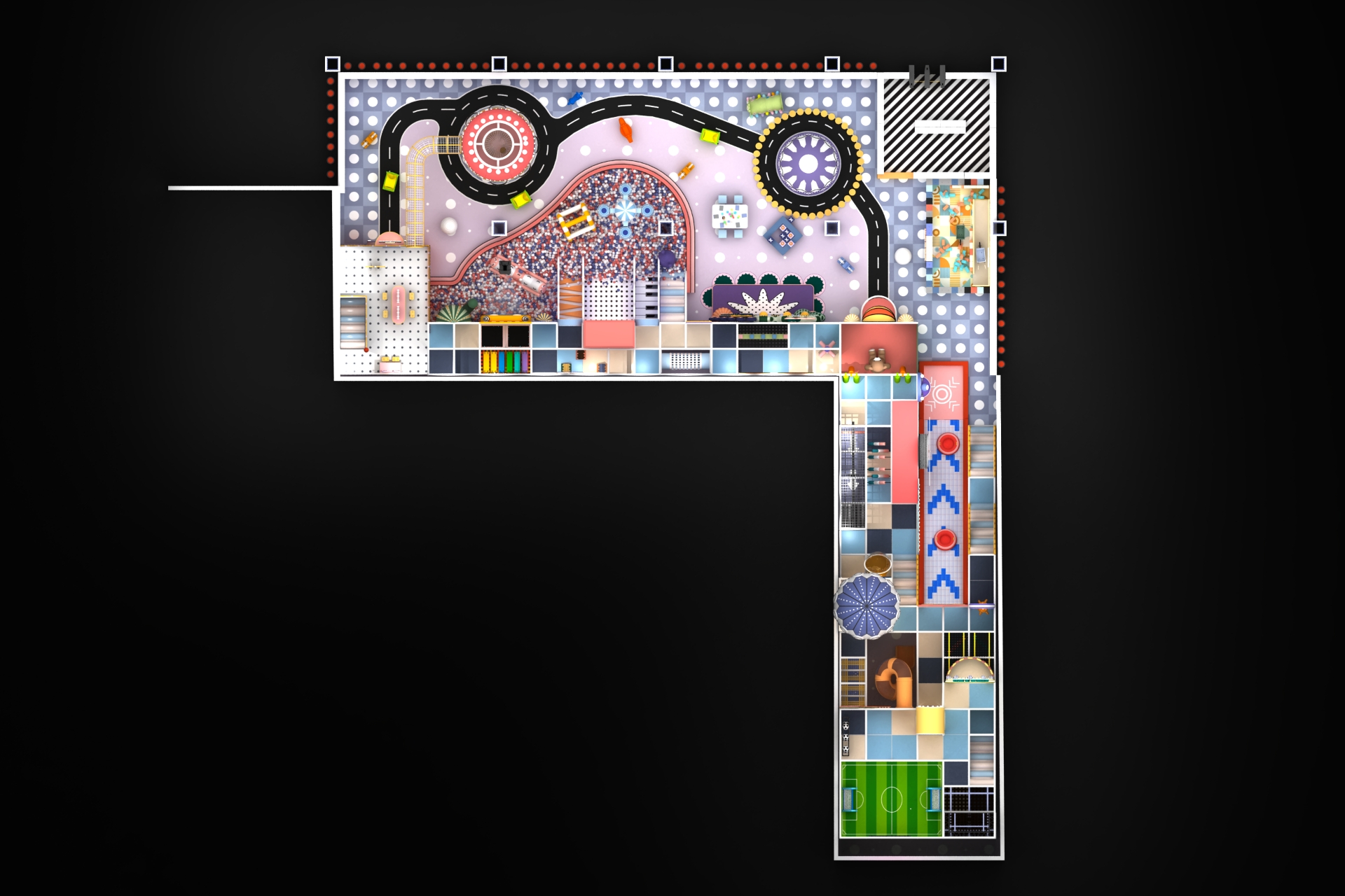 Futuristic Commercial Soft Play Equipment – Fantasy-Themed Indoor Playground Design