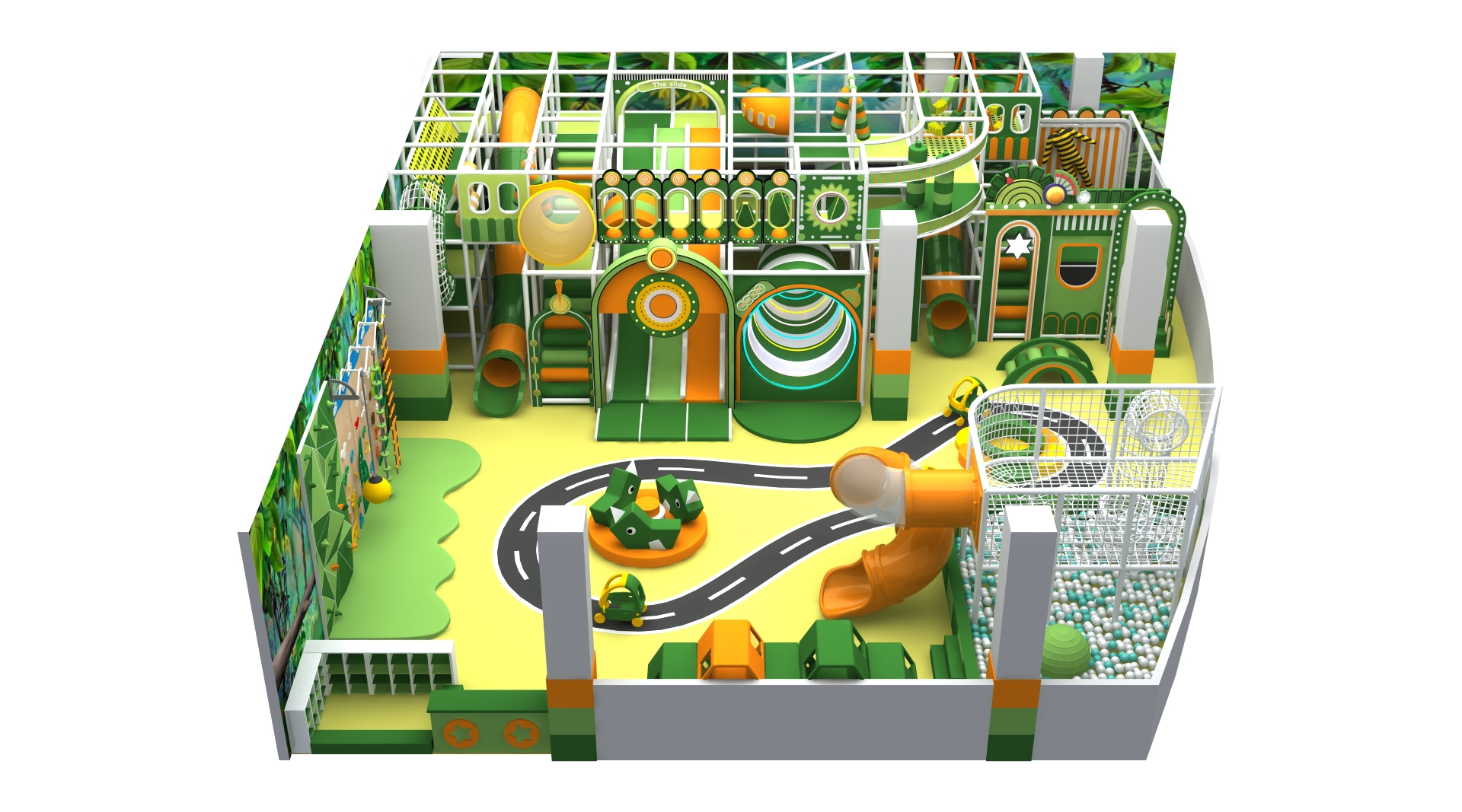 Nature-Themed Kids Indoor Playground | Soft Play Jungle Adventure Equipment