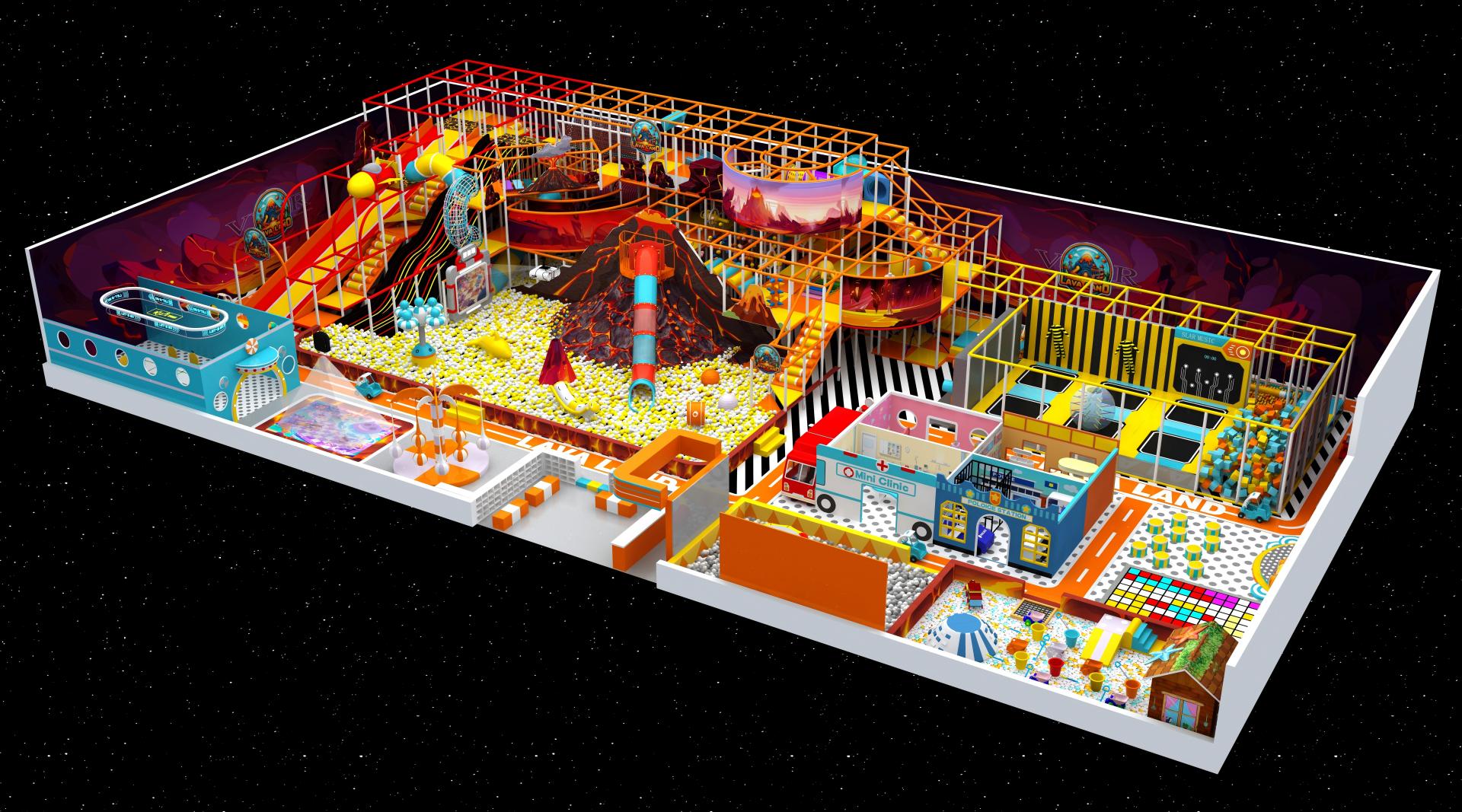 Lava Land Adventure Themed Commercial Indoor Playground