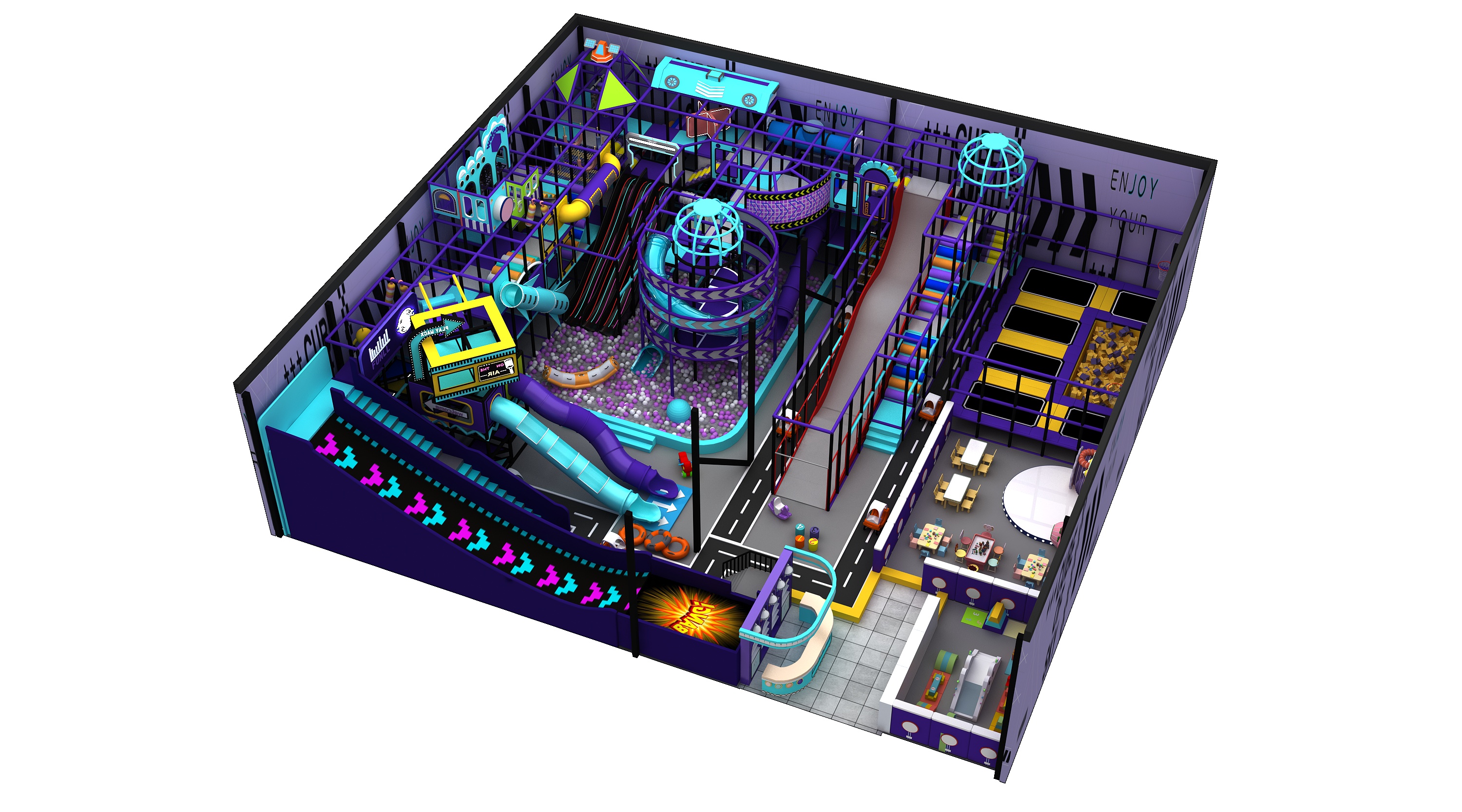 Space Cube Family Entertainment Center Solution